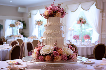 婚礼蛋糕背景图片