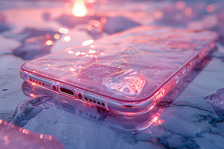 神秘的粉色手机壳图片
