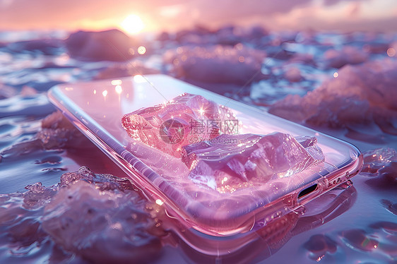 粉紫色的手机壳图片
