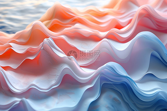 抽象的波浪效果图片