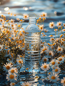 江水碧透清澈碧透的池水背景