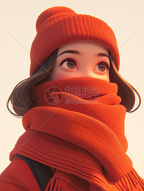 冬日红色华丽图片