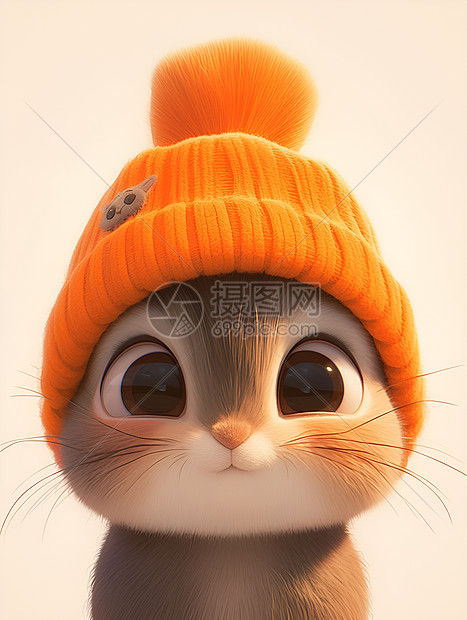 橘帽猫咪图片