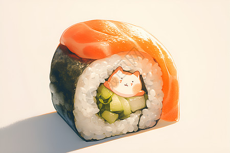 卡通寿司背景图片