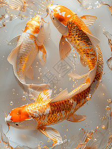 手工制成的金鲤鱼图片
