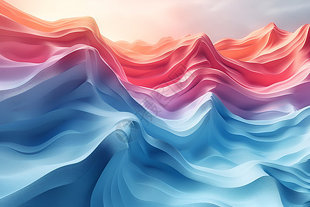 色彩斑斓的水波图片