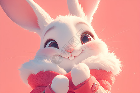 欢乐缤纷兔子图片