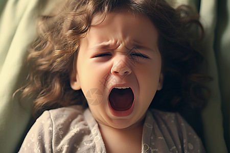 哭泣的小女孩图片