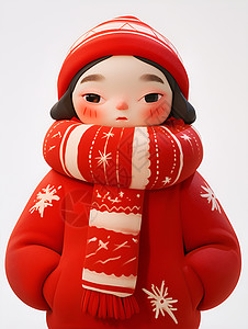 冬日瓷娃娃图片