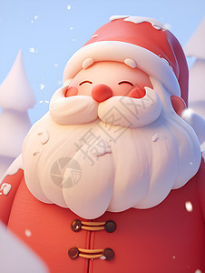 冬日圣诞老人背景图片