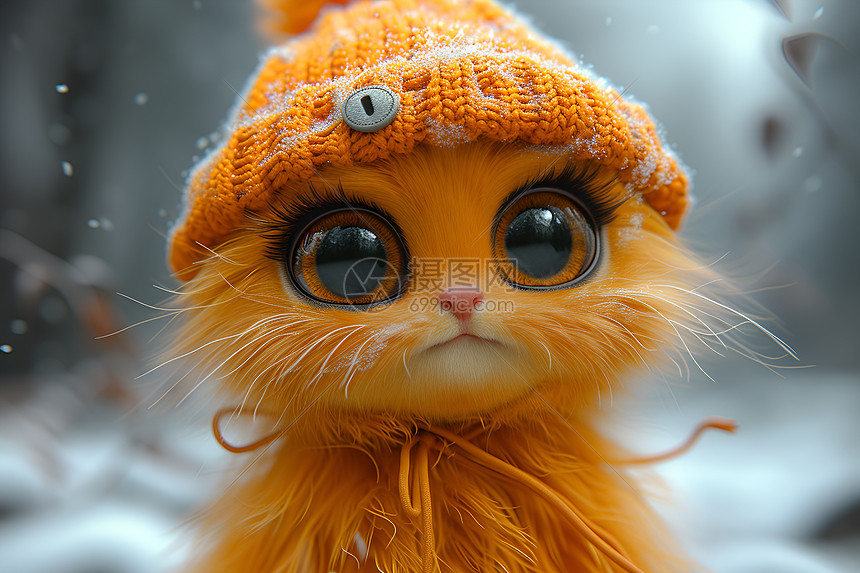 可爱的小橘猫插画图片下载-正版图片601053256-摄图网