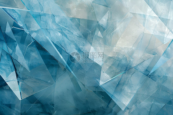 冰晶立体艺术图片