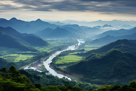 山清水秀的美景高清图片