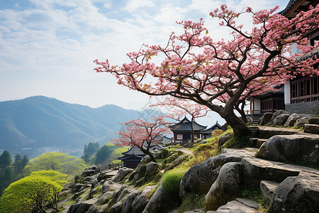 闲云野鹤岩石风景高清图片