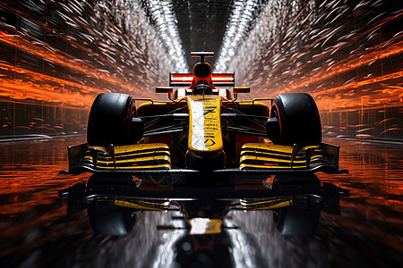 隧道里的极速赛车图片