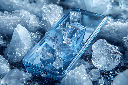 冰晶手机背景图片
