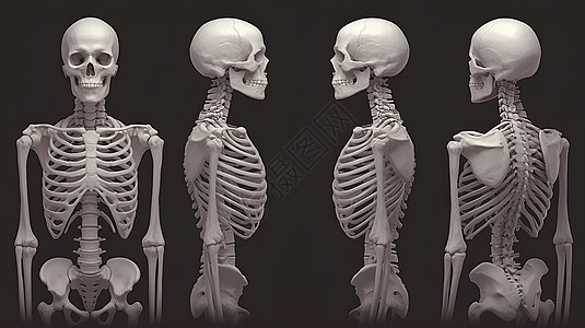 展示的人体骨架插画图片下载-正版图片601056403-摄图网