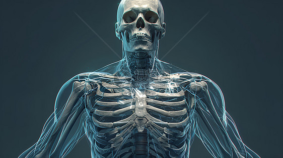 展示的人体骨架图片