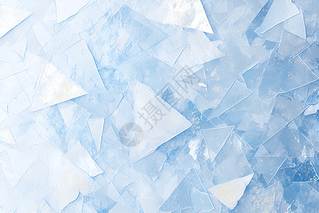 冰白几何玻璃壁纸图片