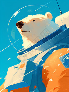 熊穿宇航员头盔图片