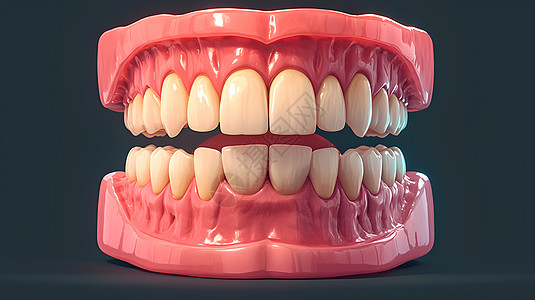 牙齿解剖背景图片