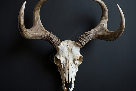 一个大角鹿骨头图片