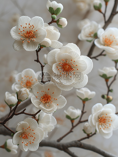 梅花栩栩如生图片