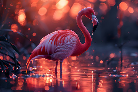 粉红火烈鸟火烈鸟系列高清图片