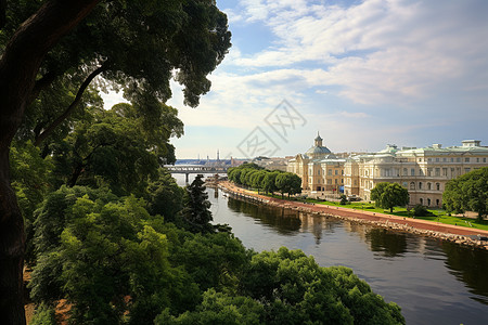 圣彼得堡河景公园图片