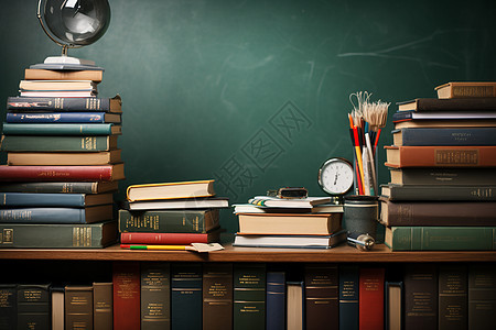 书香飘溢的教室背景图片