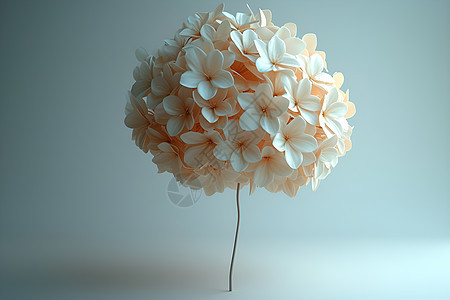 浮空桂花球背景图片