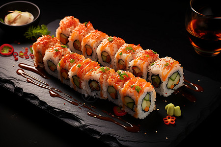 健康美味的寿司图片
