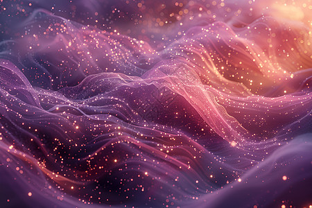 宇宙中的紫色粒子图片