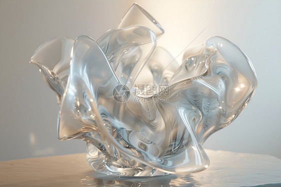 玻璃雕塑图片