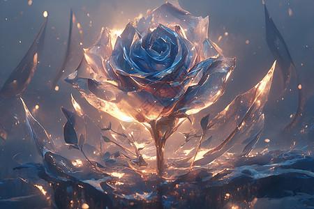 燃烧的冰玫瑰图片