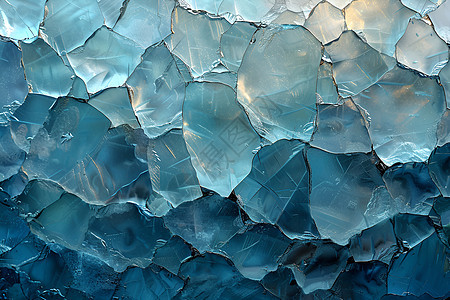 霜冻中的水晶立方体图片