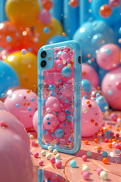 奇幻气泡手机壳背景图片