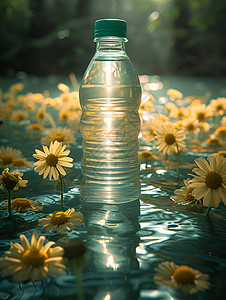 水瓶漂浮图片