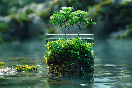 水中植物图片