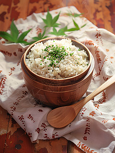 一碗米饭白米饭饭桶高清图片