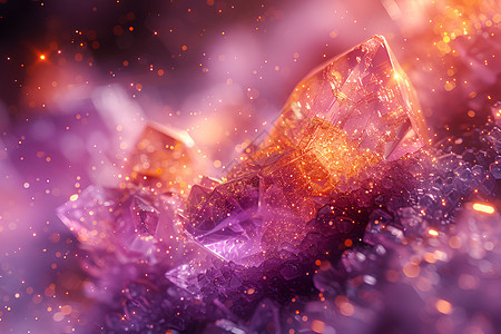 紫水晶的光芒背景图片