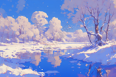 冬日童话美景图片