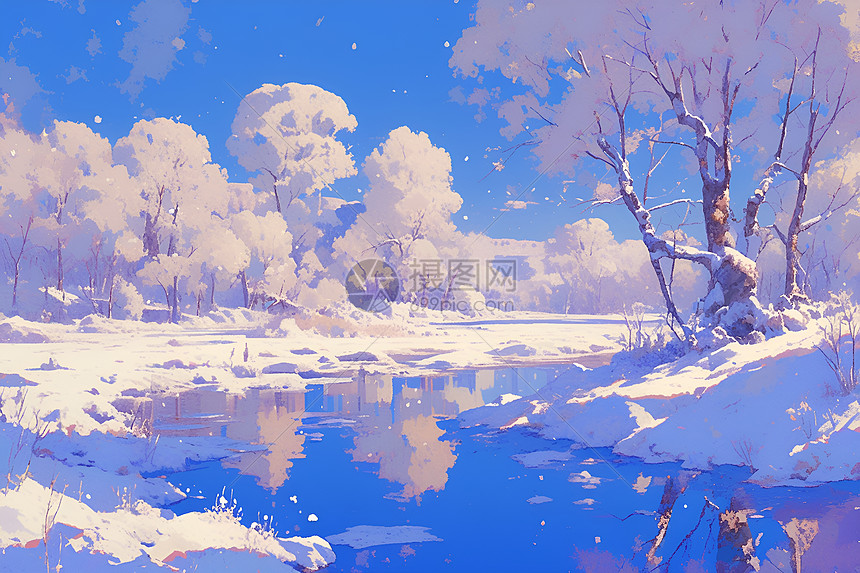 冬日童话美景图片