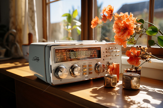 怀旧风格复古收音机图片