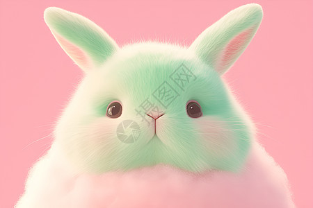 毛茸茸兔子图片