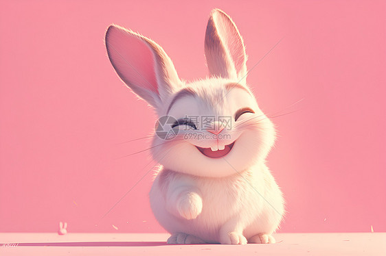 兔子开心图片