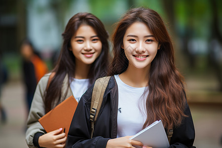 年轻美丽的学生图片