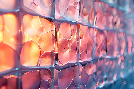 魔幻色彩的玻璃墙背景图片