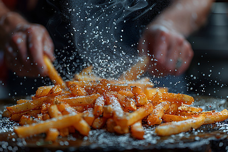 美味薯条的烹饪图片