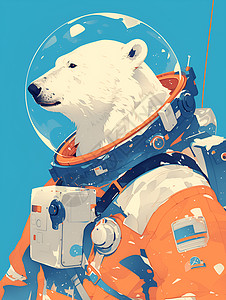 宇航员的勇敢冒险背景图片